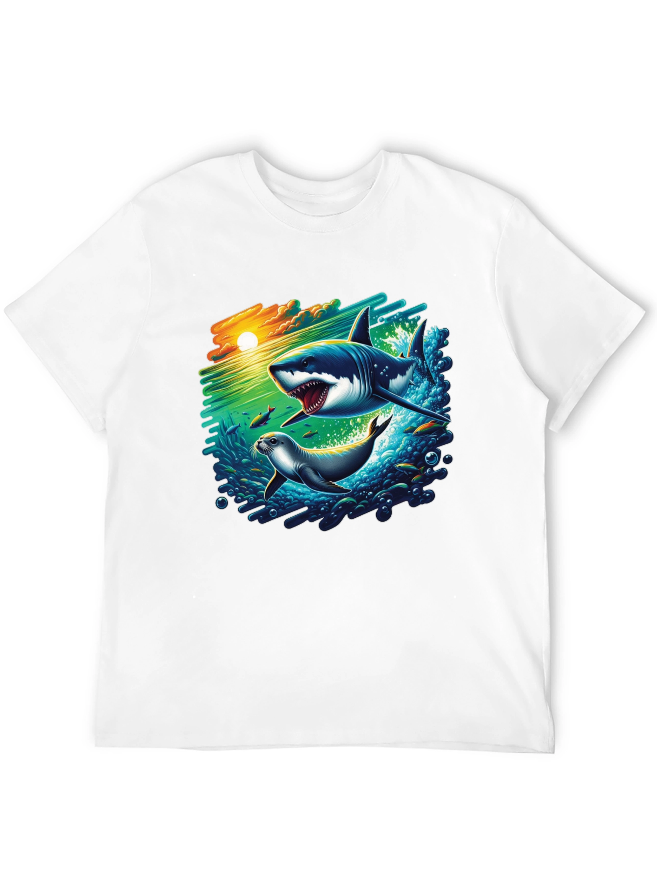 Shark Attack Graphic T-Shirt