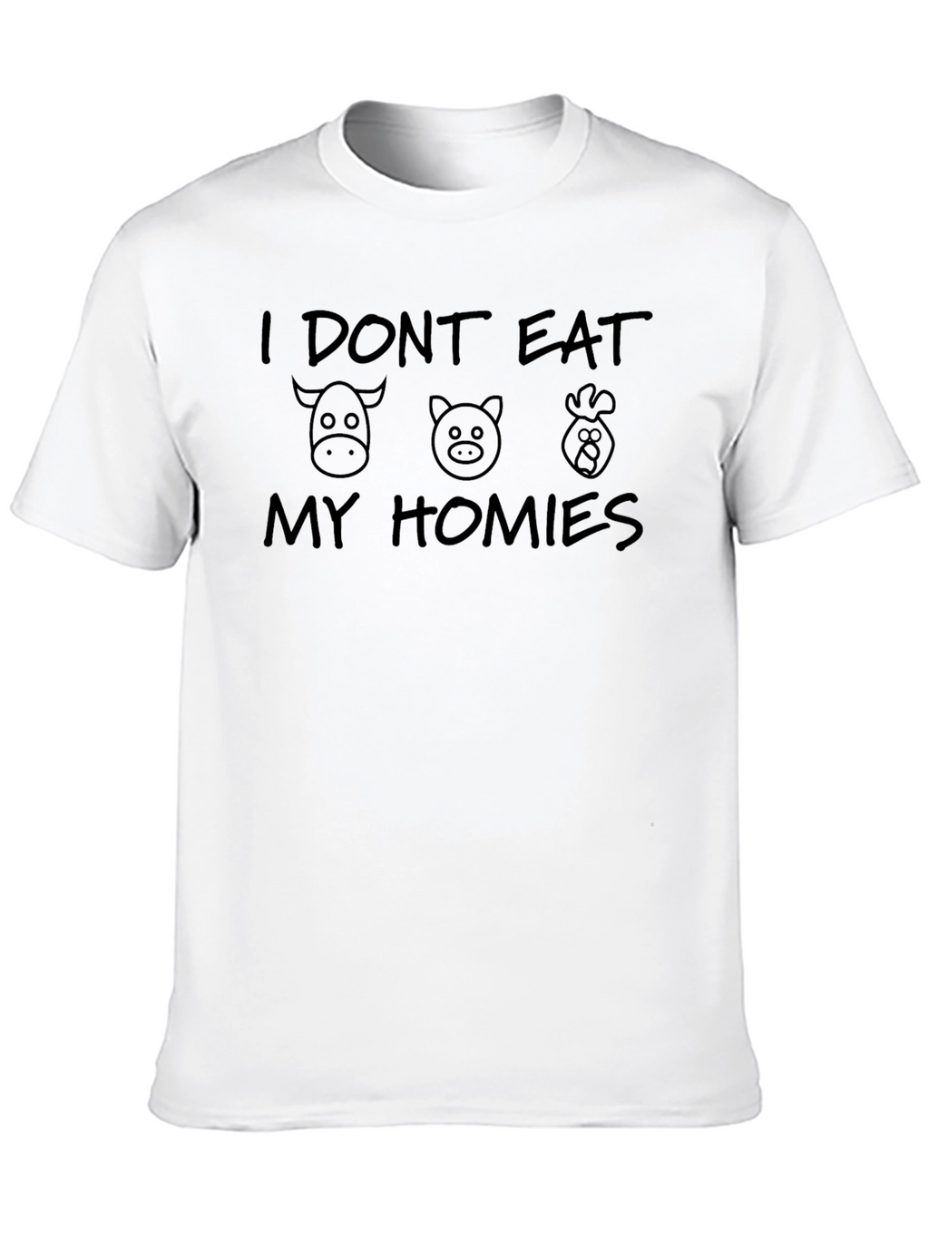 Vegan T-Shirt - I Dont Eat My Homies
