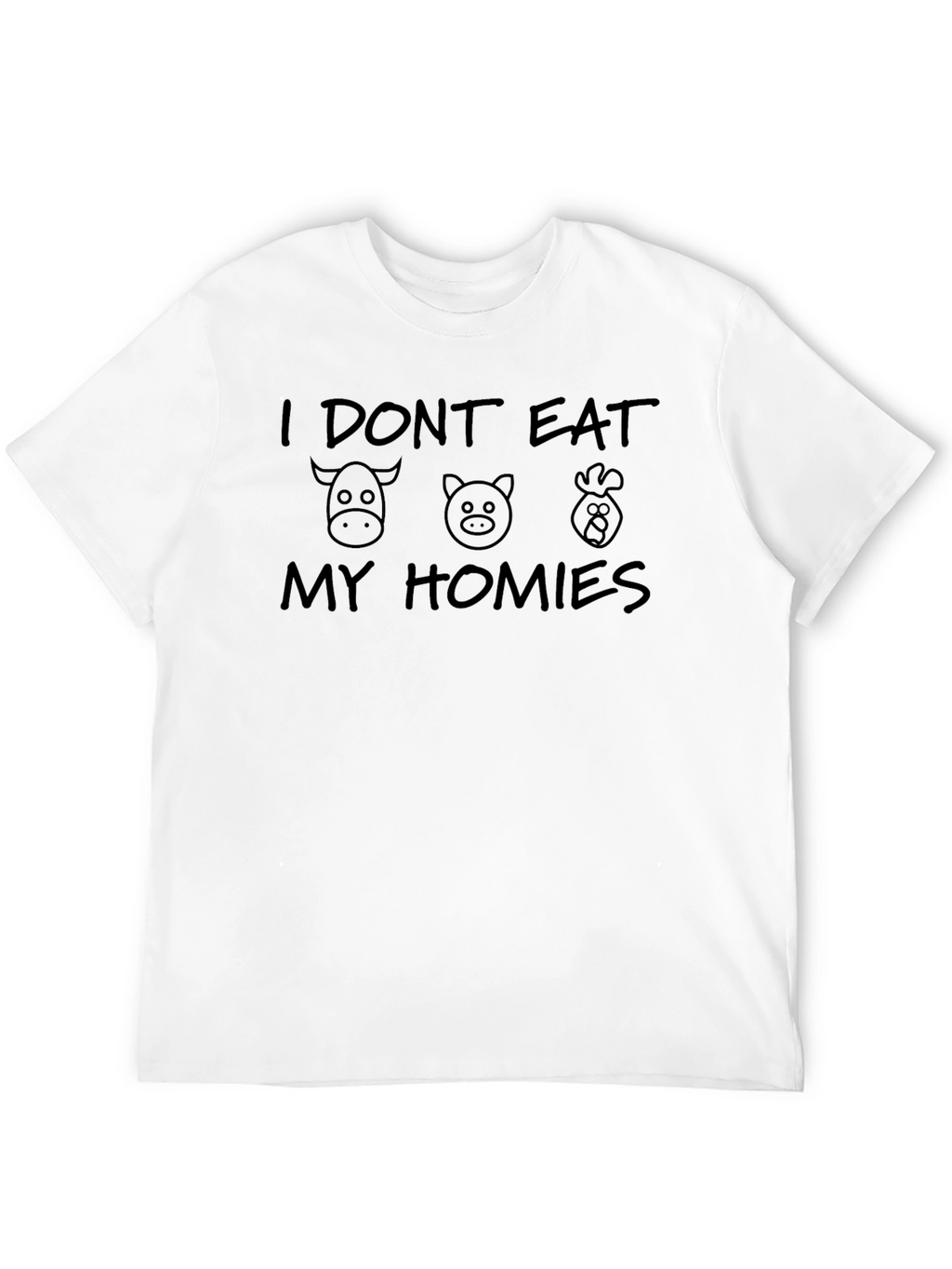 Vegan T-Shirt - I Dont Eat My Homies
