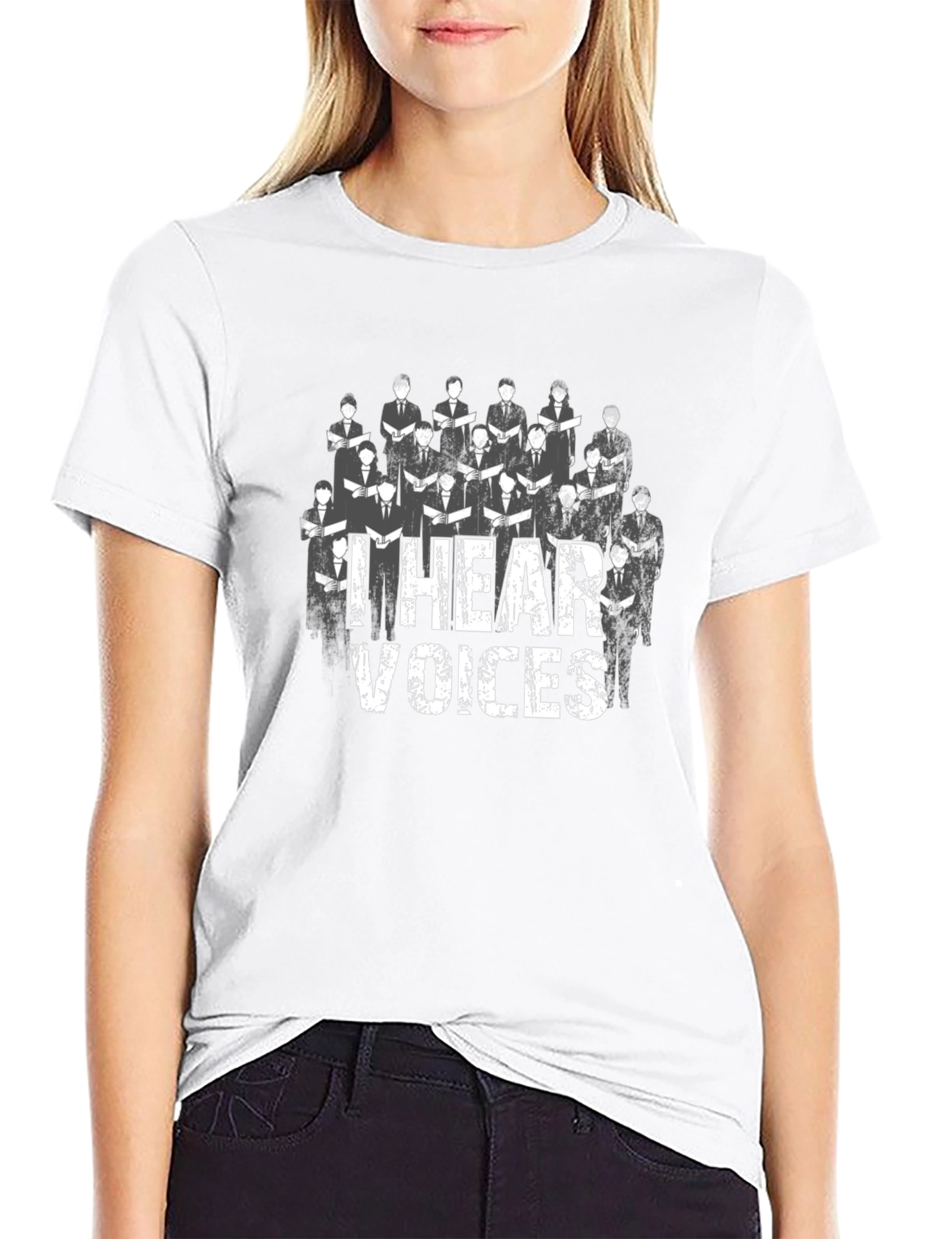 I Hear Voices Choir T-Shirt - Graphic Tee