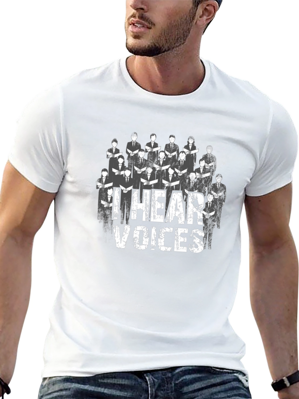 I Hear Voices Choir T-Shirt - Graphic Tee