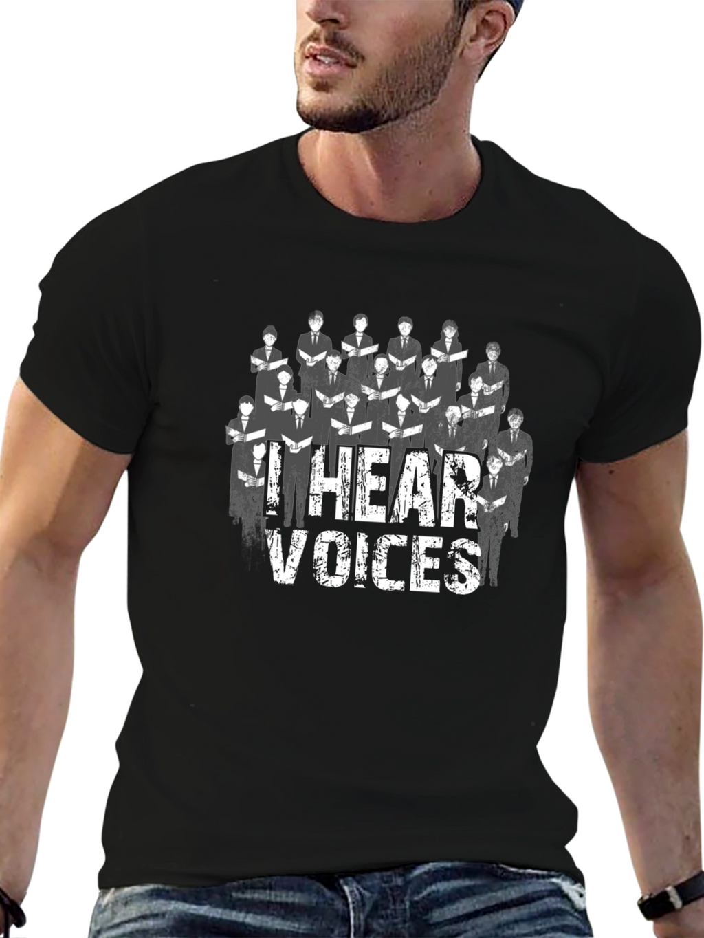 I Hear Voices Choir T-Shirt - Graphic Tee