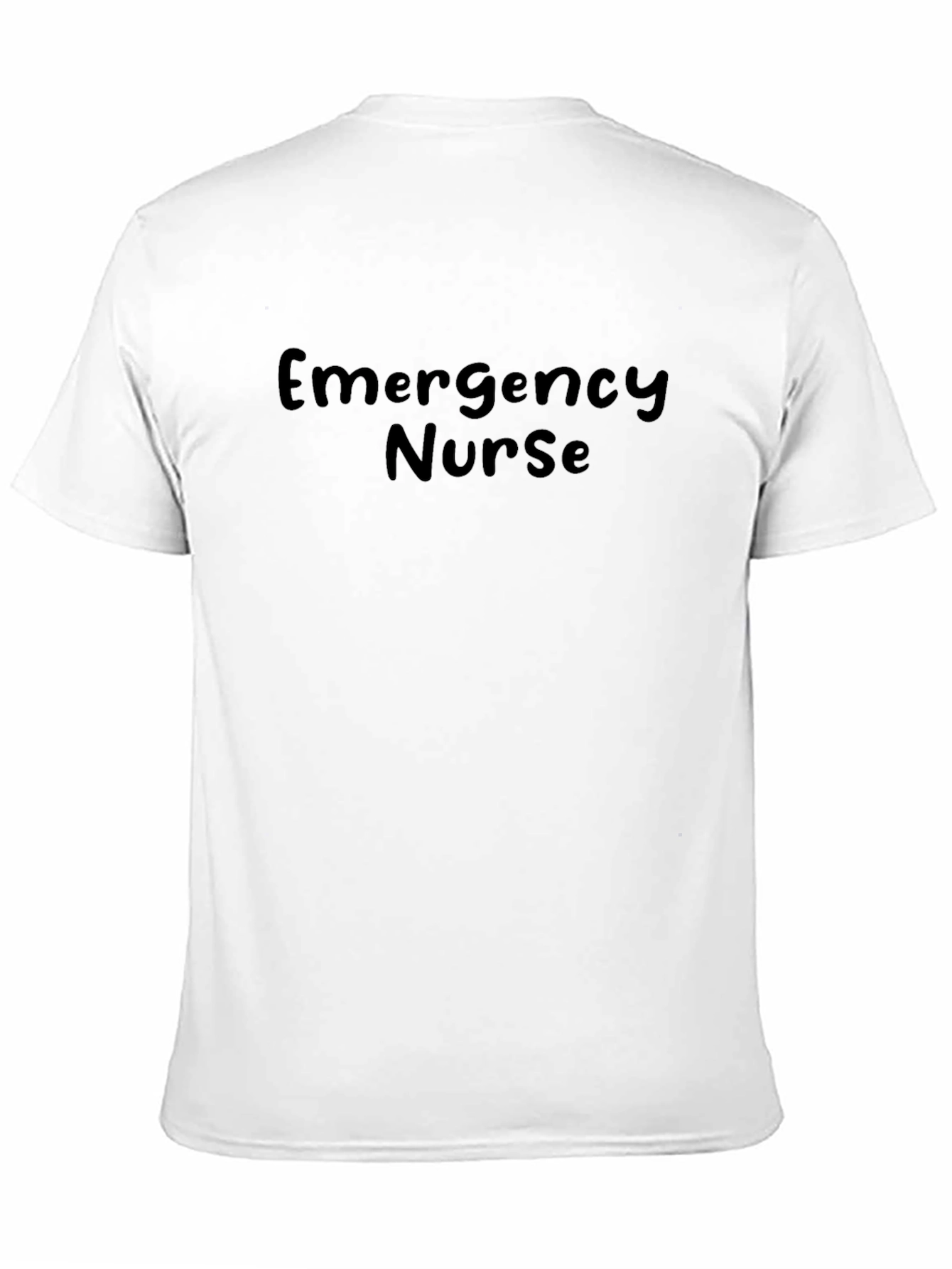Emergency Nurse T-Shirt - Black Cotton Tee