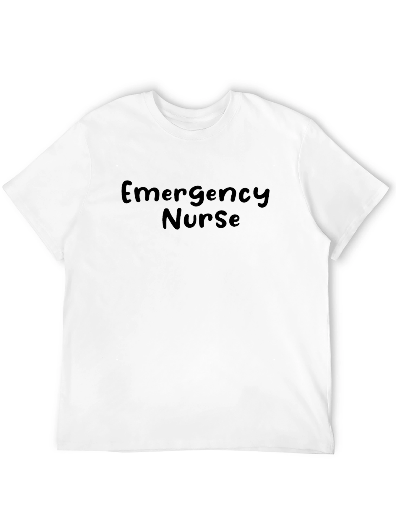 Emergency Nurse T-Shirt - Black Cotton Tee