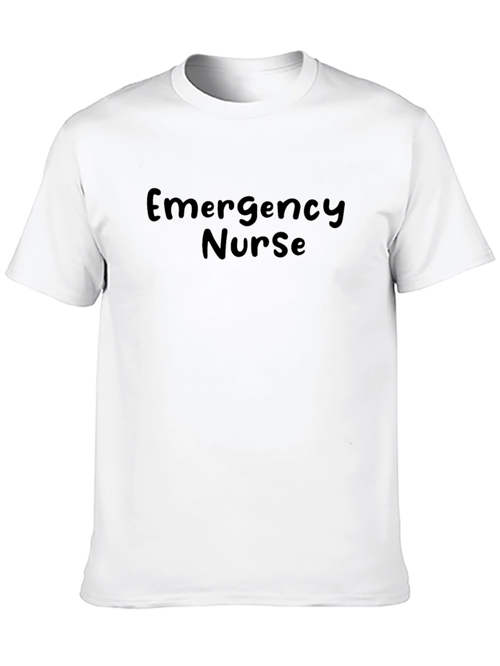 Emergency Nurse T-Shirt - Black Cotton Tee