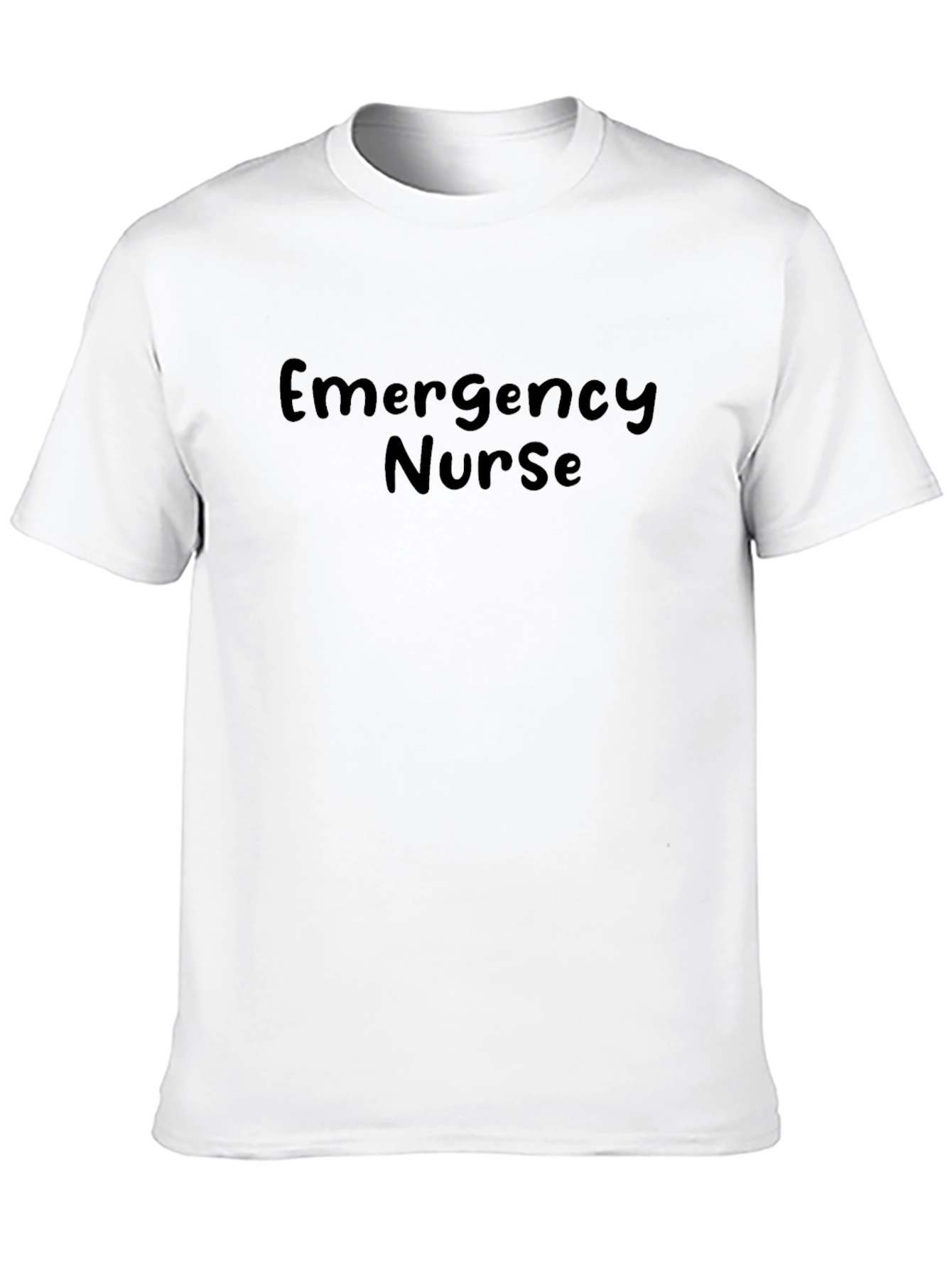 Emergency Nurse T-Shirt - Black Cotton Tee