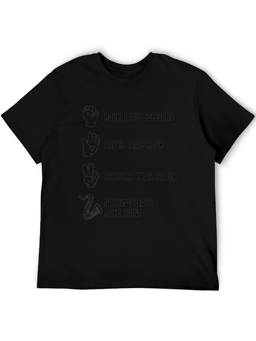 Rock Paper Scissors Saxophone T-Shirt