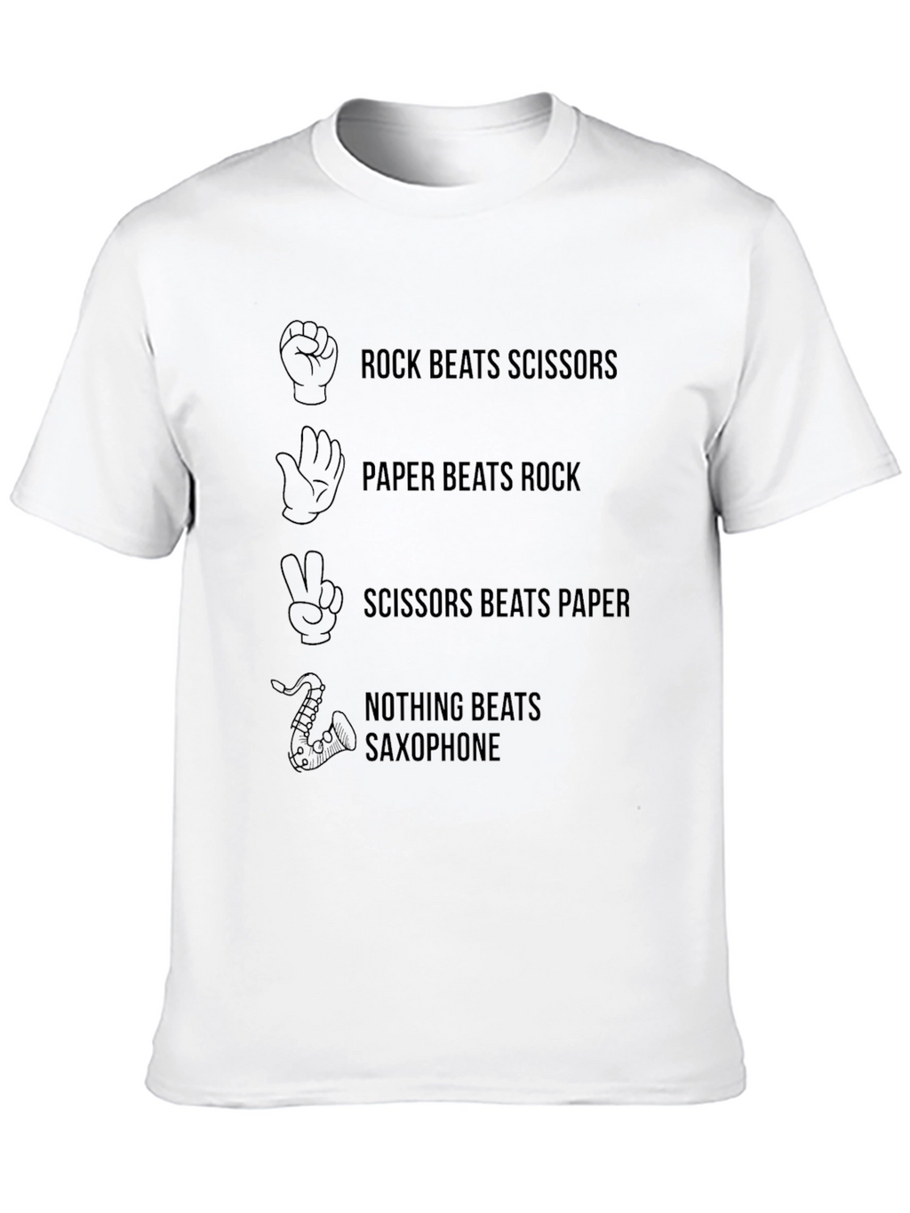Rock Paper Scissors Saxophone T-Shirt