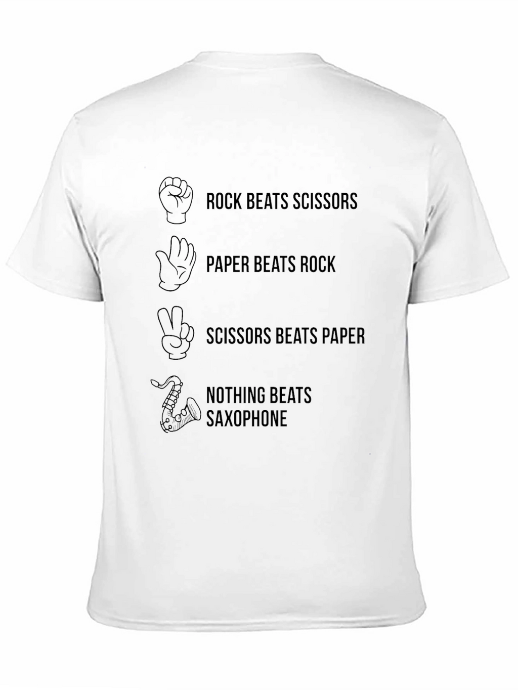 Rock Paper Scissors Saxophone T-Shirt
