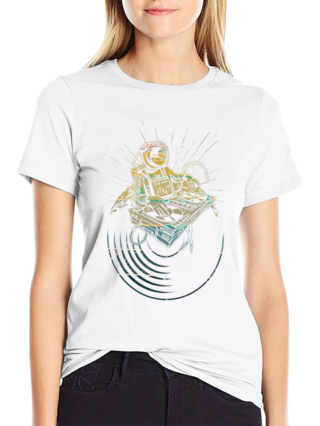 Astronaut DJ Graphic T-Shirt