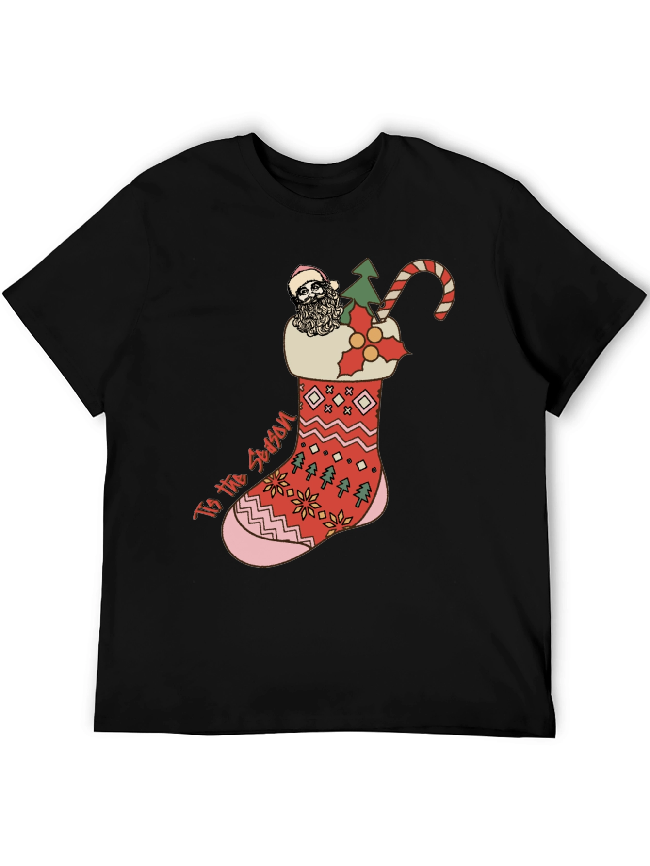 Festive Christmas Stocking T-Shirt