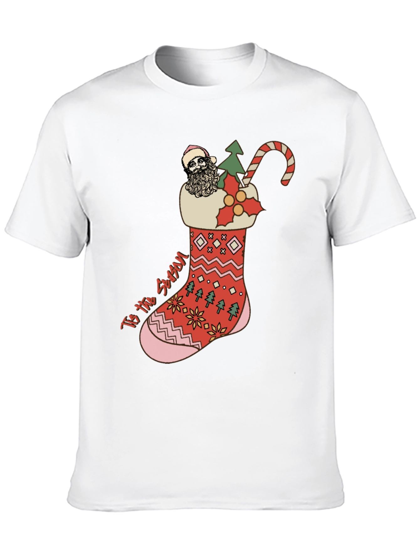 Festive Christmas Stocking T-Shirt
