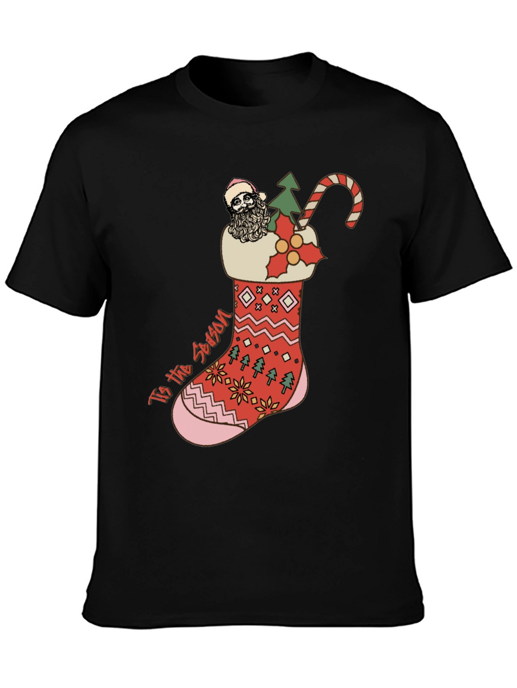 Festive Christmas Stocking T-Shirt