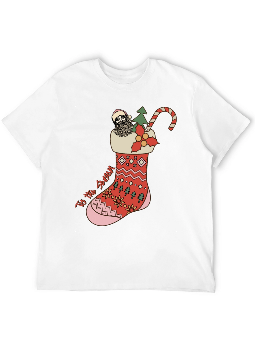Festive Christmas Stocking T-Shirt