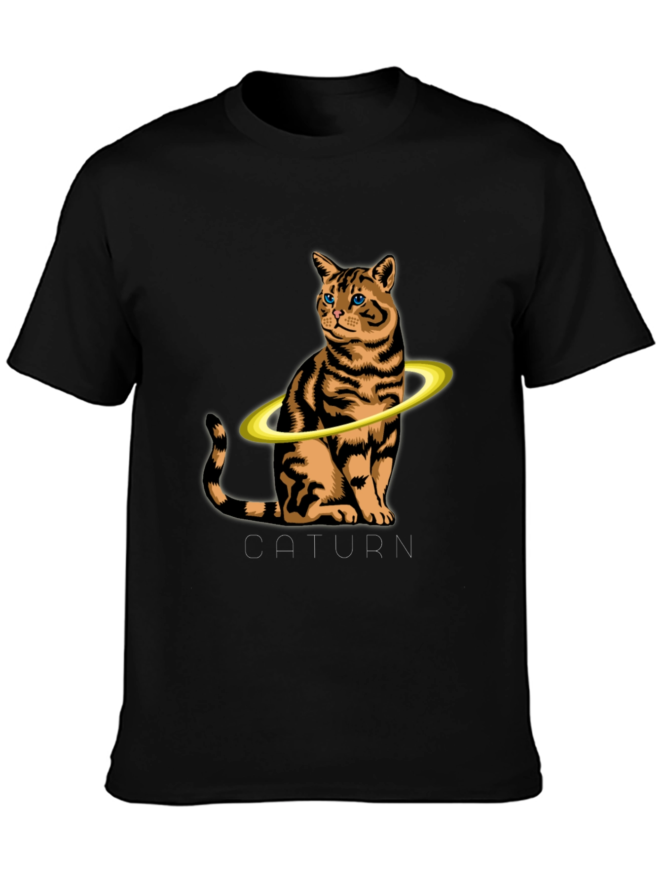 Caturn T-Shirt:  Saturn Cat Graphic Tee