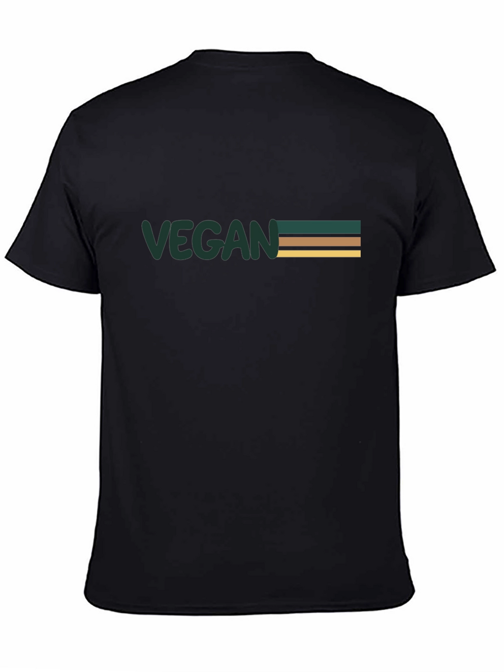 Vegan Striped Graphic Tee