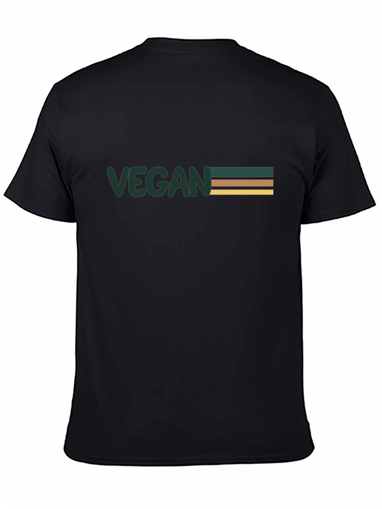 Vegan Striped Graphic Tee