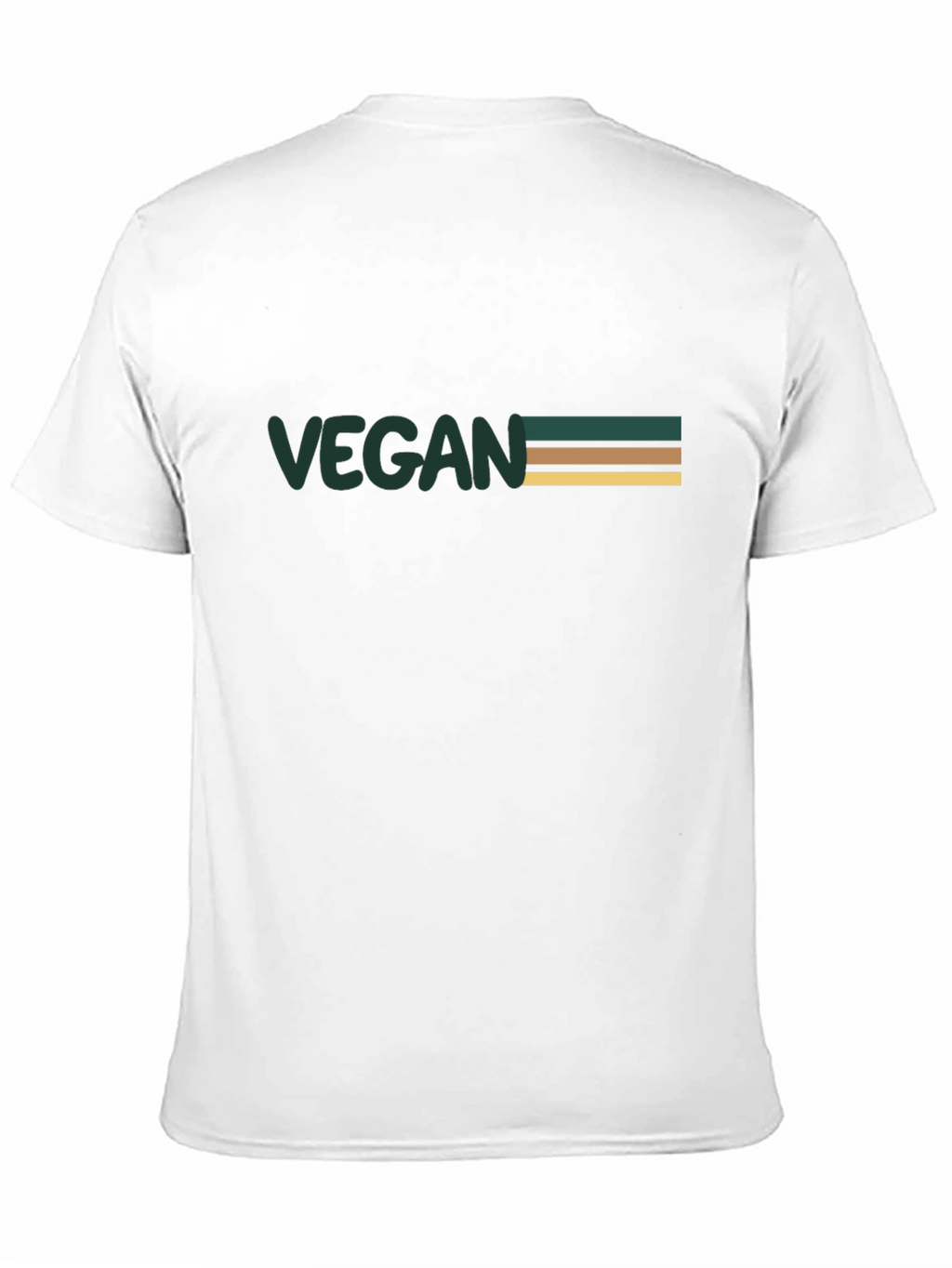Vegan Striped Graphic Tee