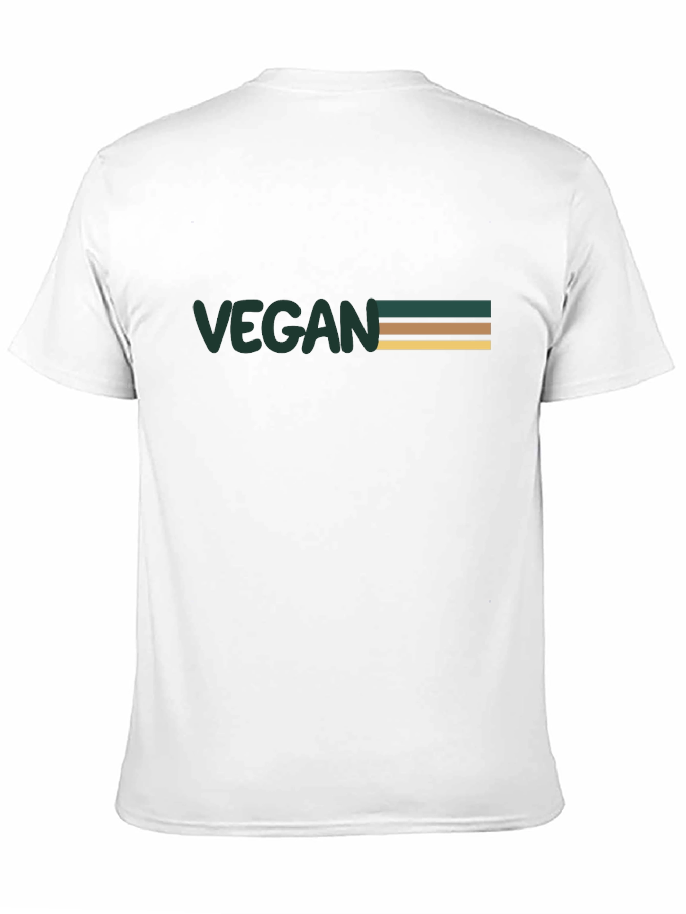 Vegan Striped Graphic Tee