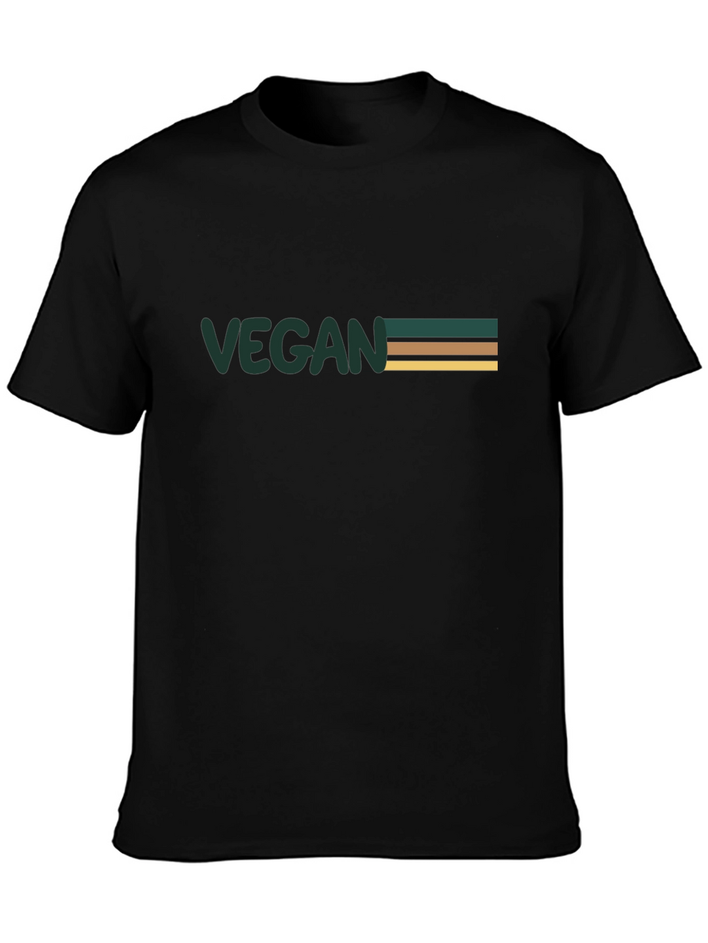 Vegan Striped Graphic Tee