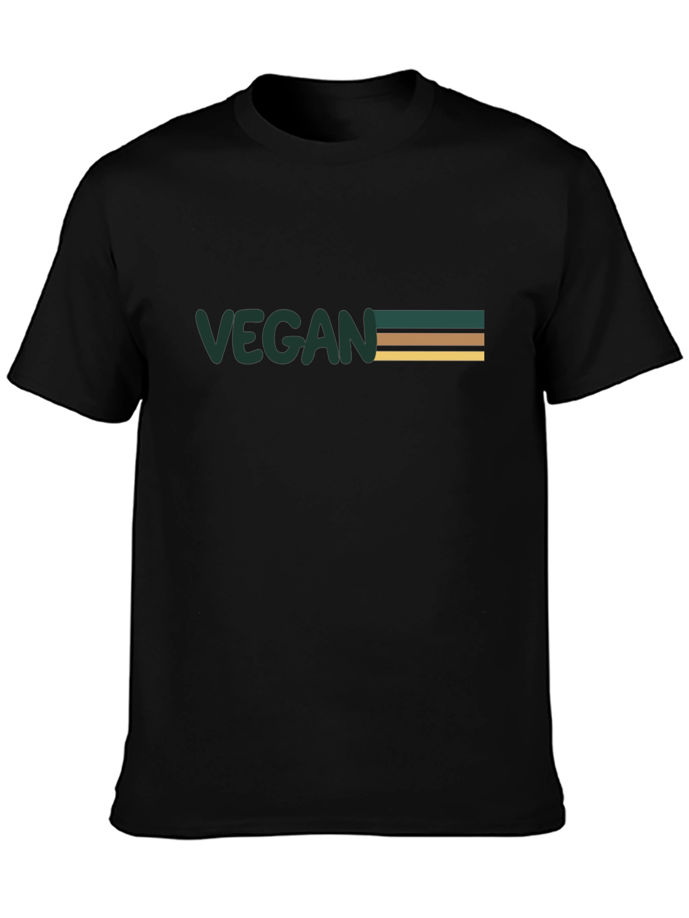 Vegan Striped Graphic Tee