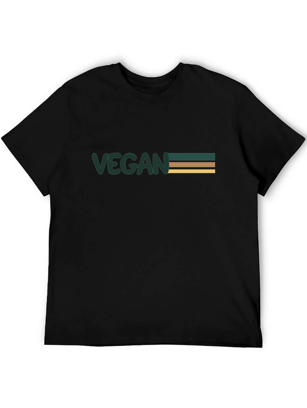 Vegan Striped Graphic Tee