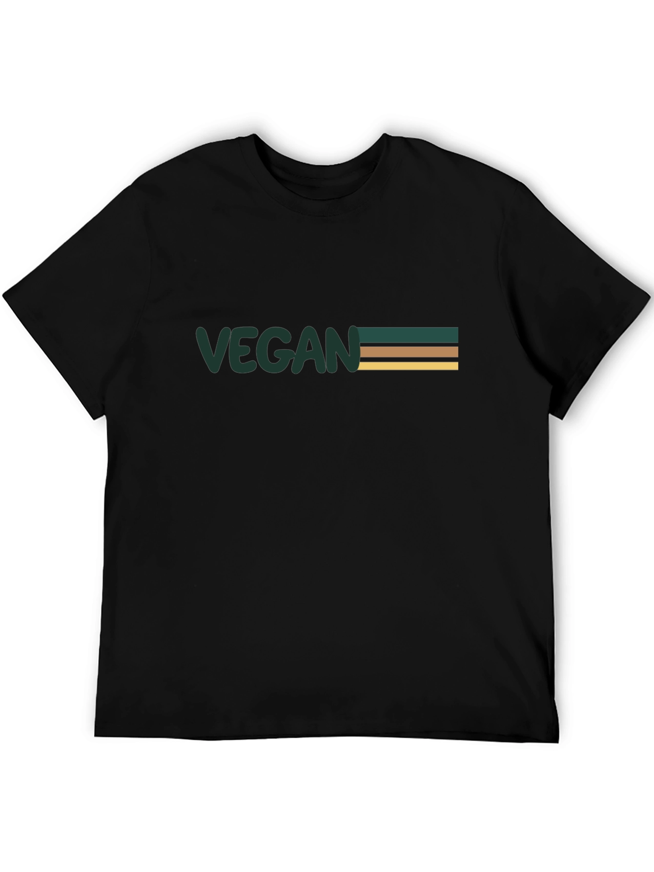 Vegan Striped Graphic Tee