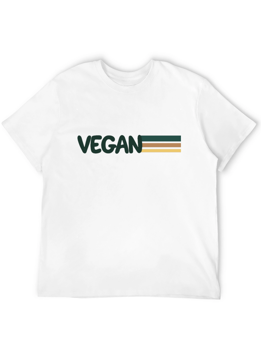 Vegan Striped Graphic Tee