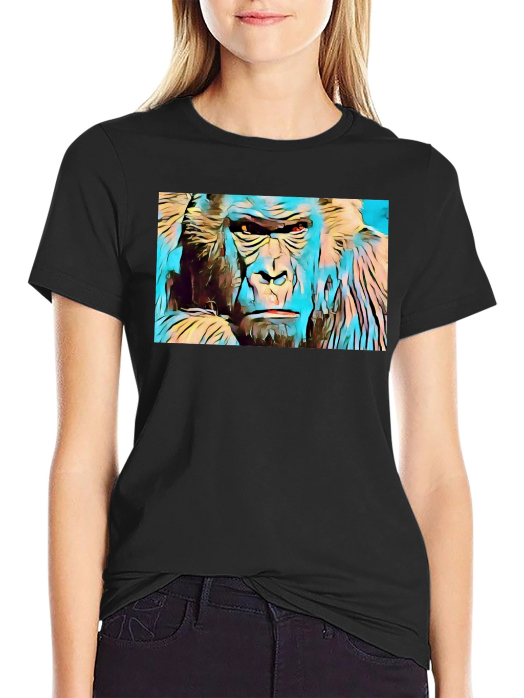 Gorilla Graphic Tee - Vivid Design Soft Cotton