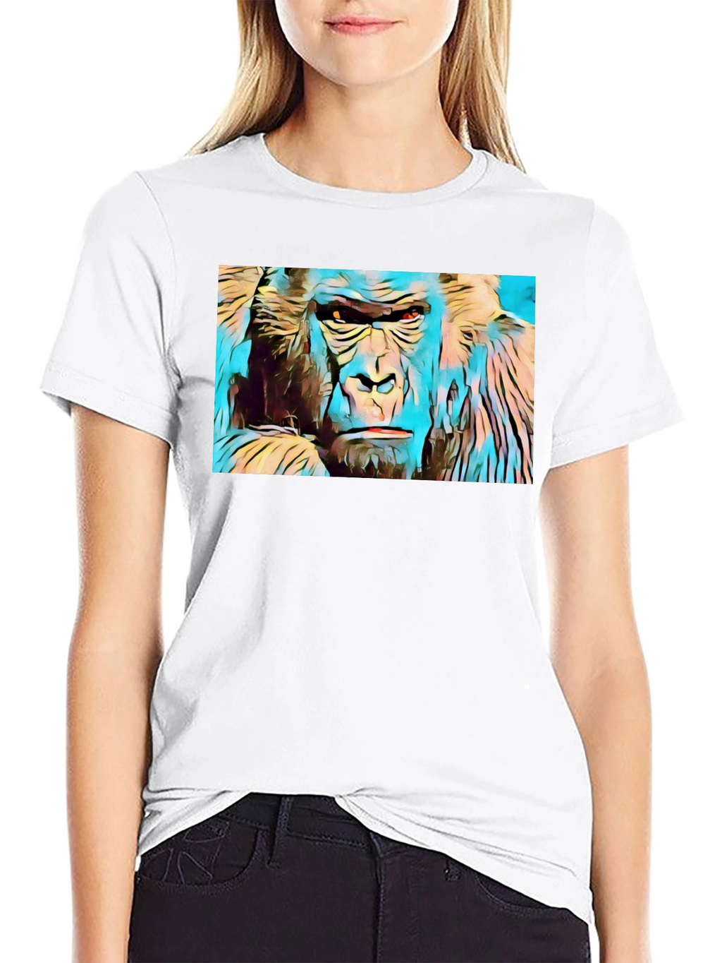 Gorilla Graphic Tee - Vivid Design Soft Cotton