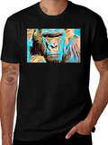 Gorilla Graphic Tee - Vivid Design Soft Cotton