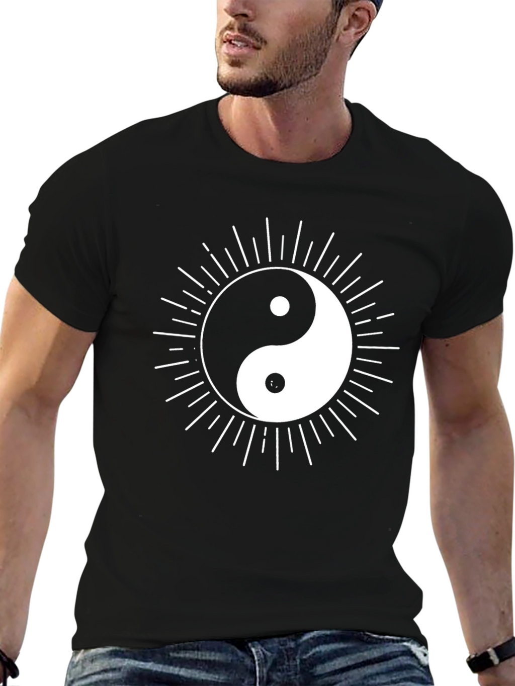 Yin Yang Graphic Tee - Balance and Style