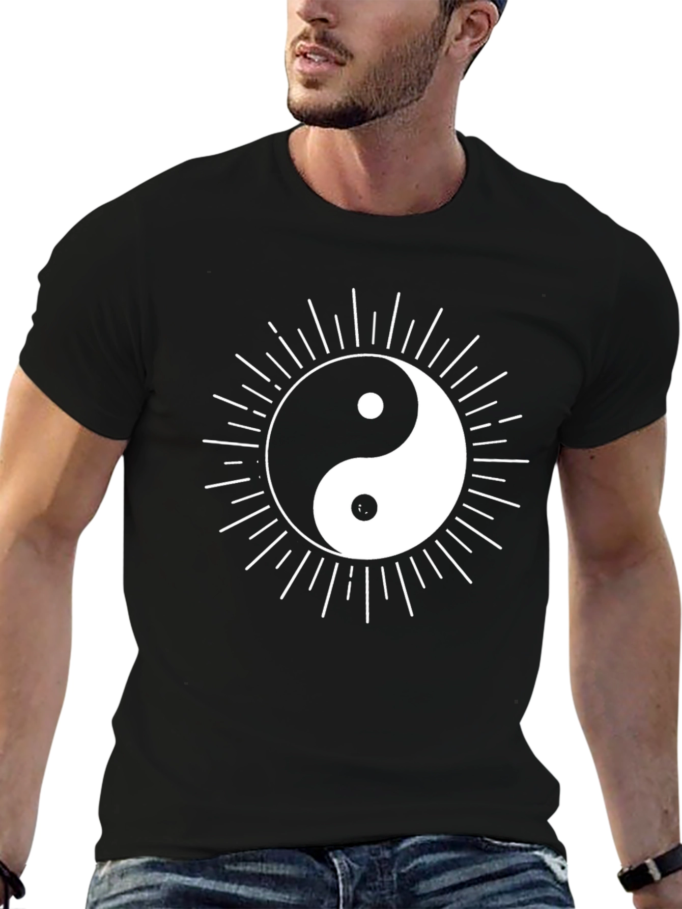 Yin Yang Graphic Tee - Balance and Style