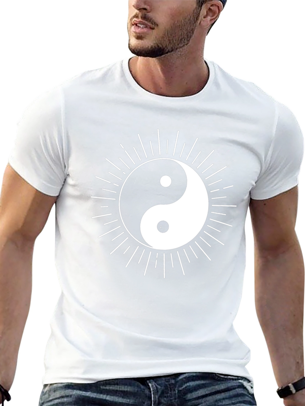 Yin Yang Graphic Tee - Balance and Style