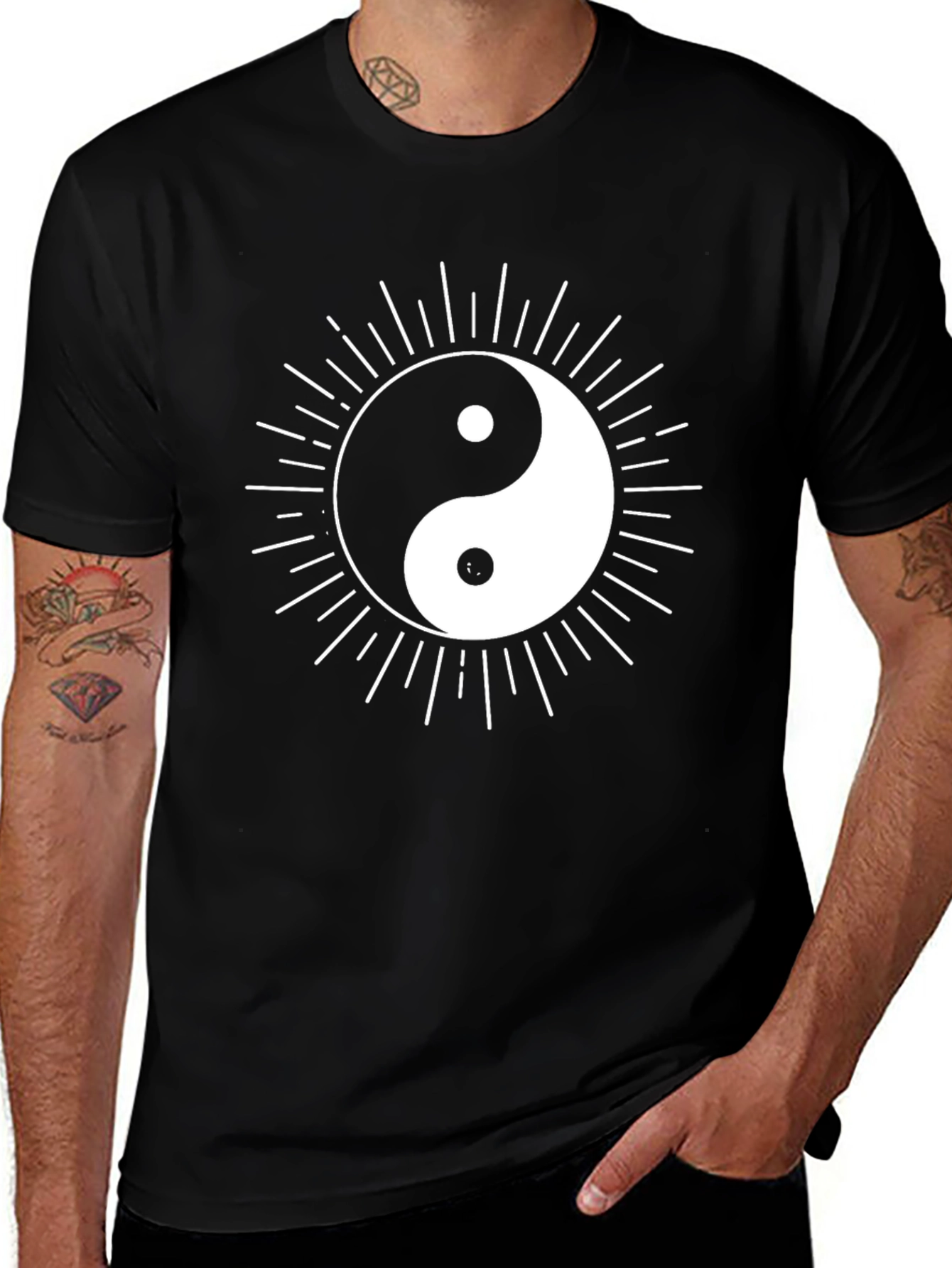 Yin Yang Graphic Tee - Balance and Style
