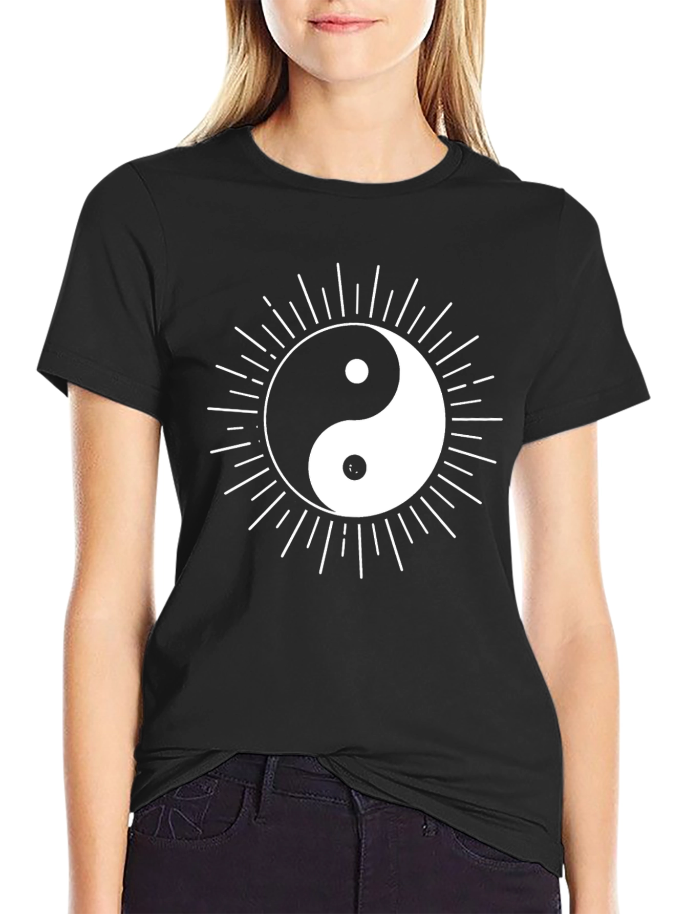 Yin Yang Graphic Tee - Balance and Style