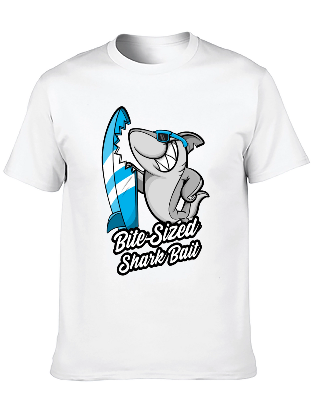 Bite-Sized Shark Bait Black T-Shirt