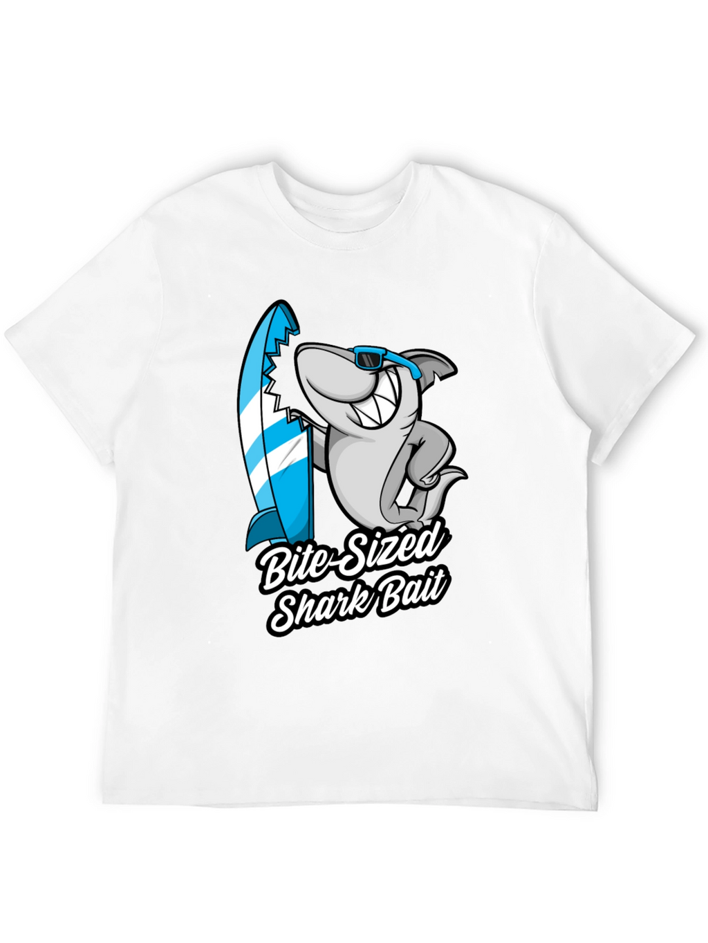 Bite-Sized Shark Bait Black T-Shirt