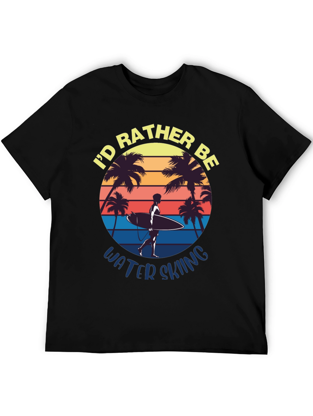 Id Rather Be Water Skiing Graphic Tee