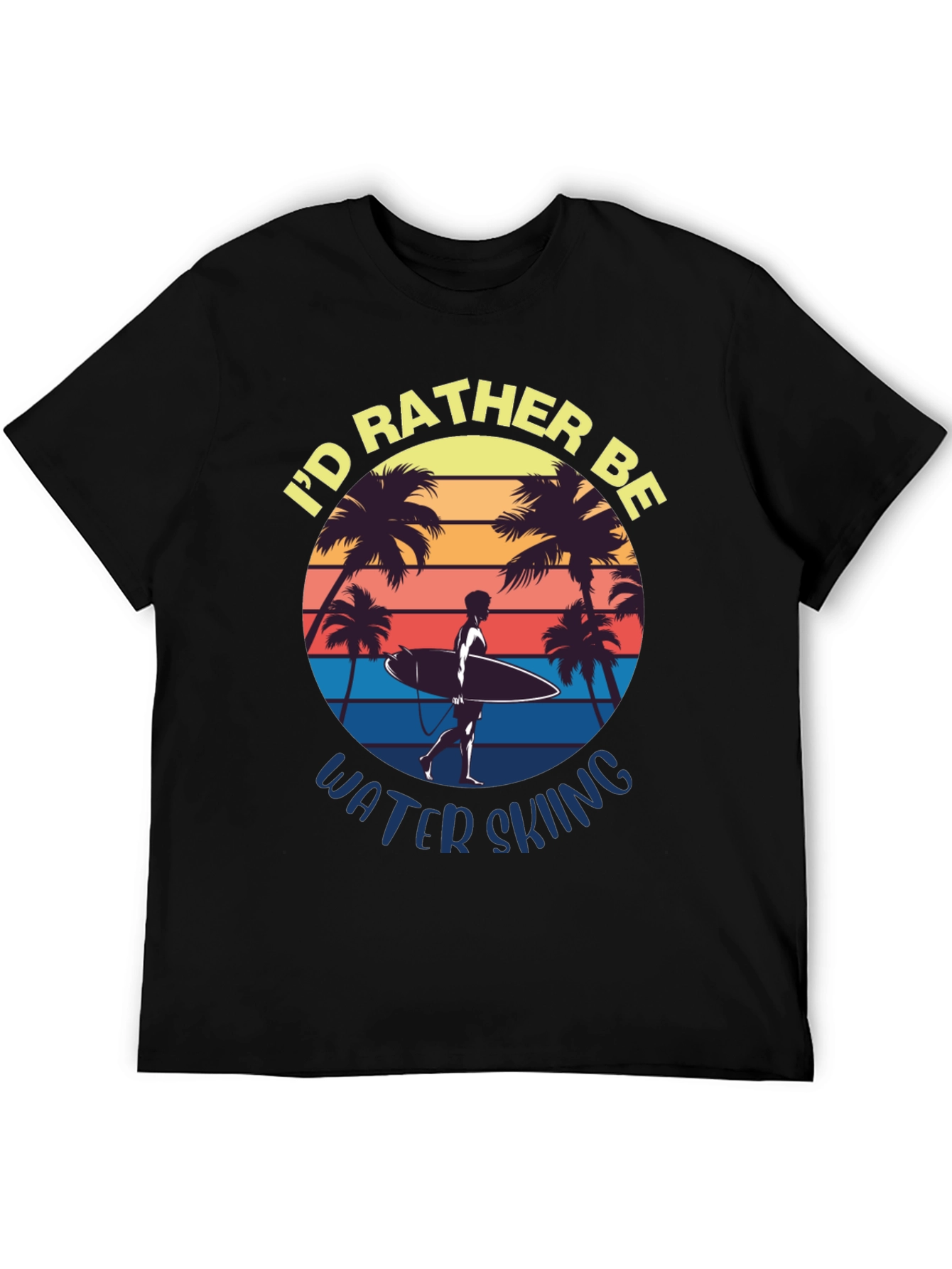 Id Rather Be Water Skiing Graphic Tee