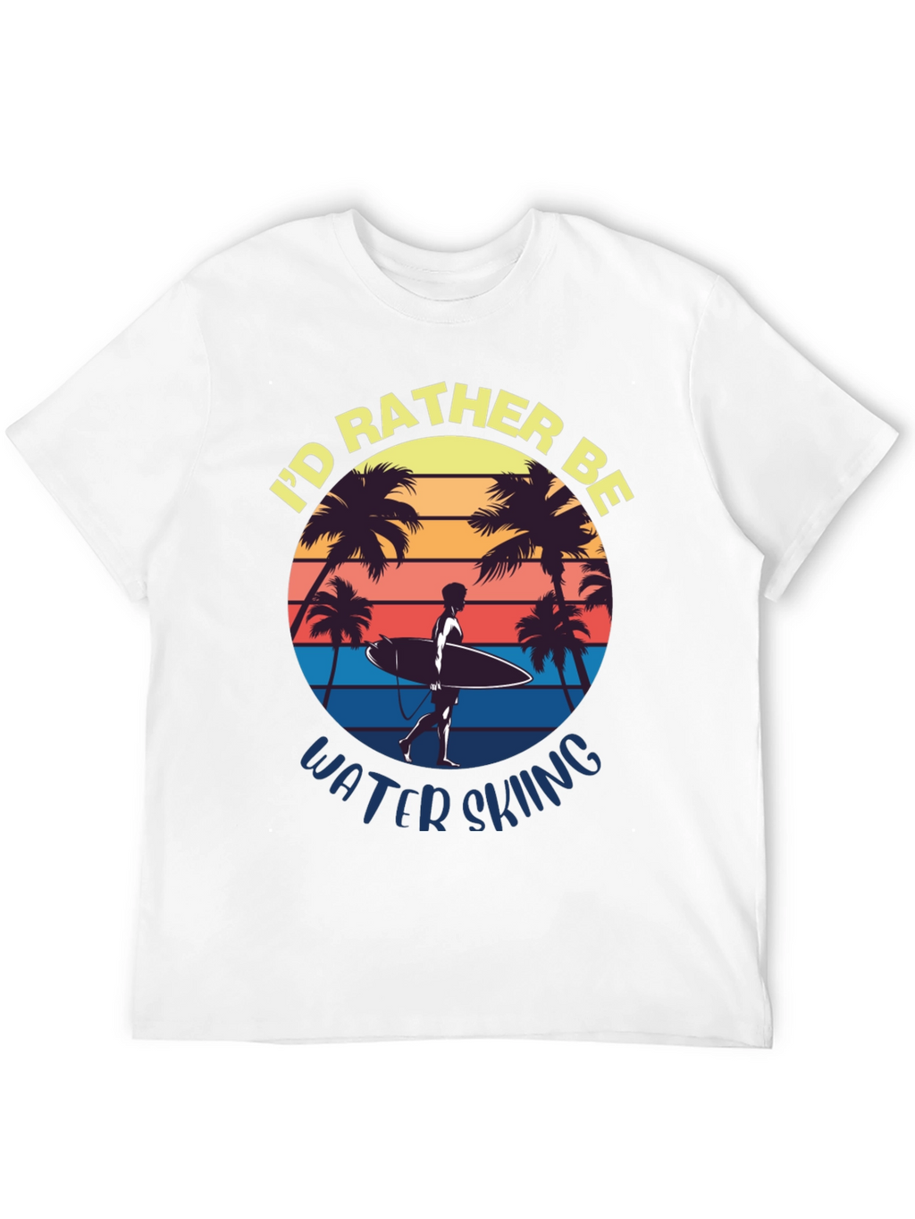 Id Rather Be Water Skiing Graphic Tee