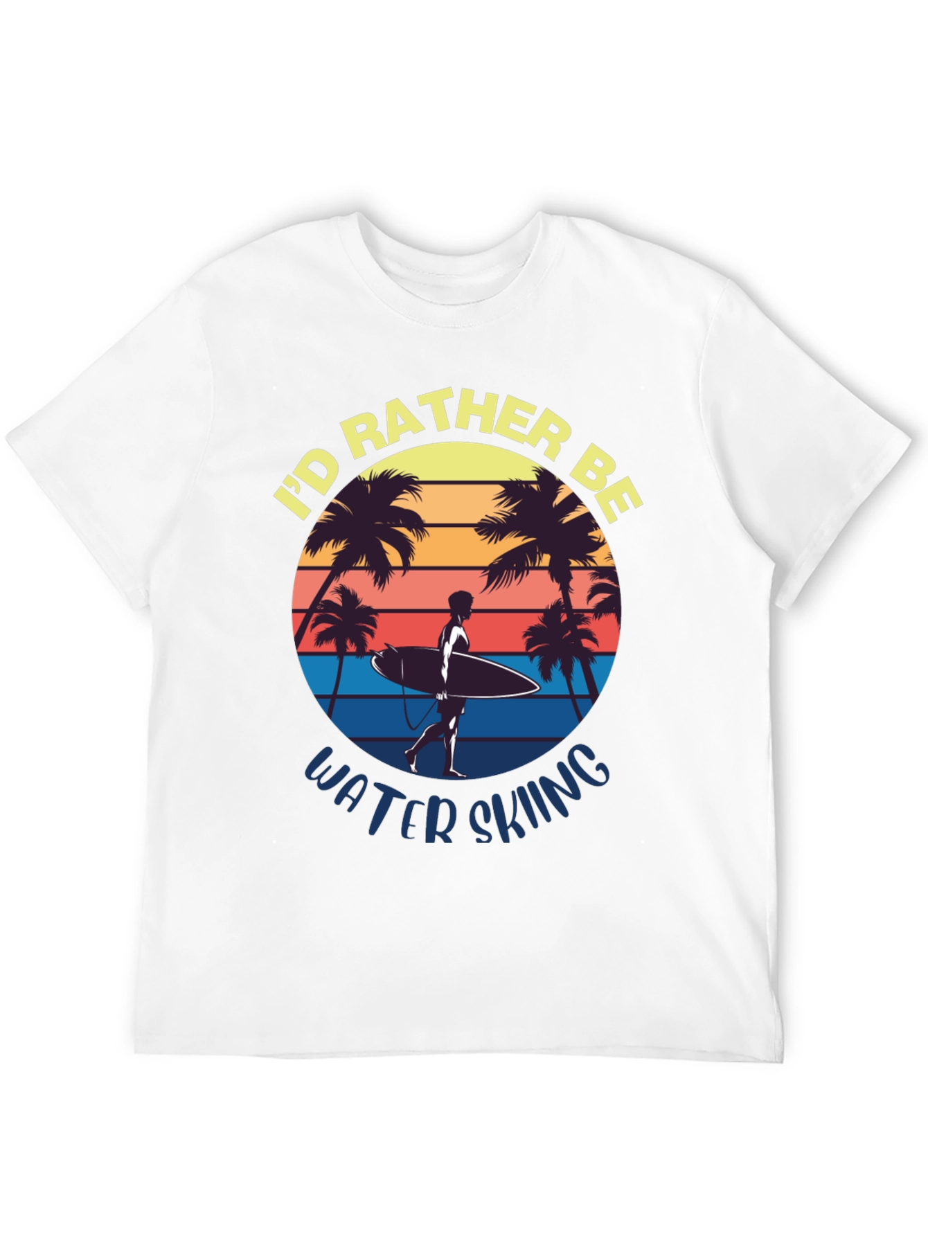 Id Rather Be Water Skiing Graphic Tee