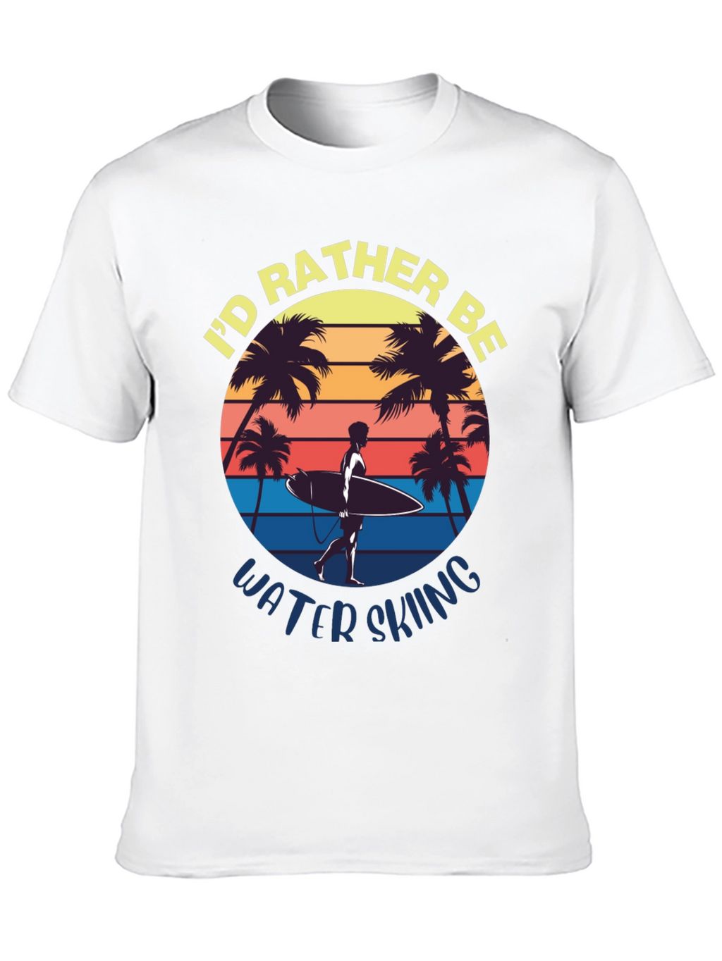 Id Rather Be Water Skiing Graphic Tee