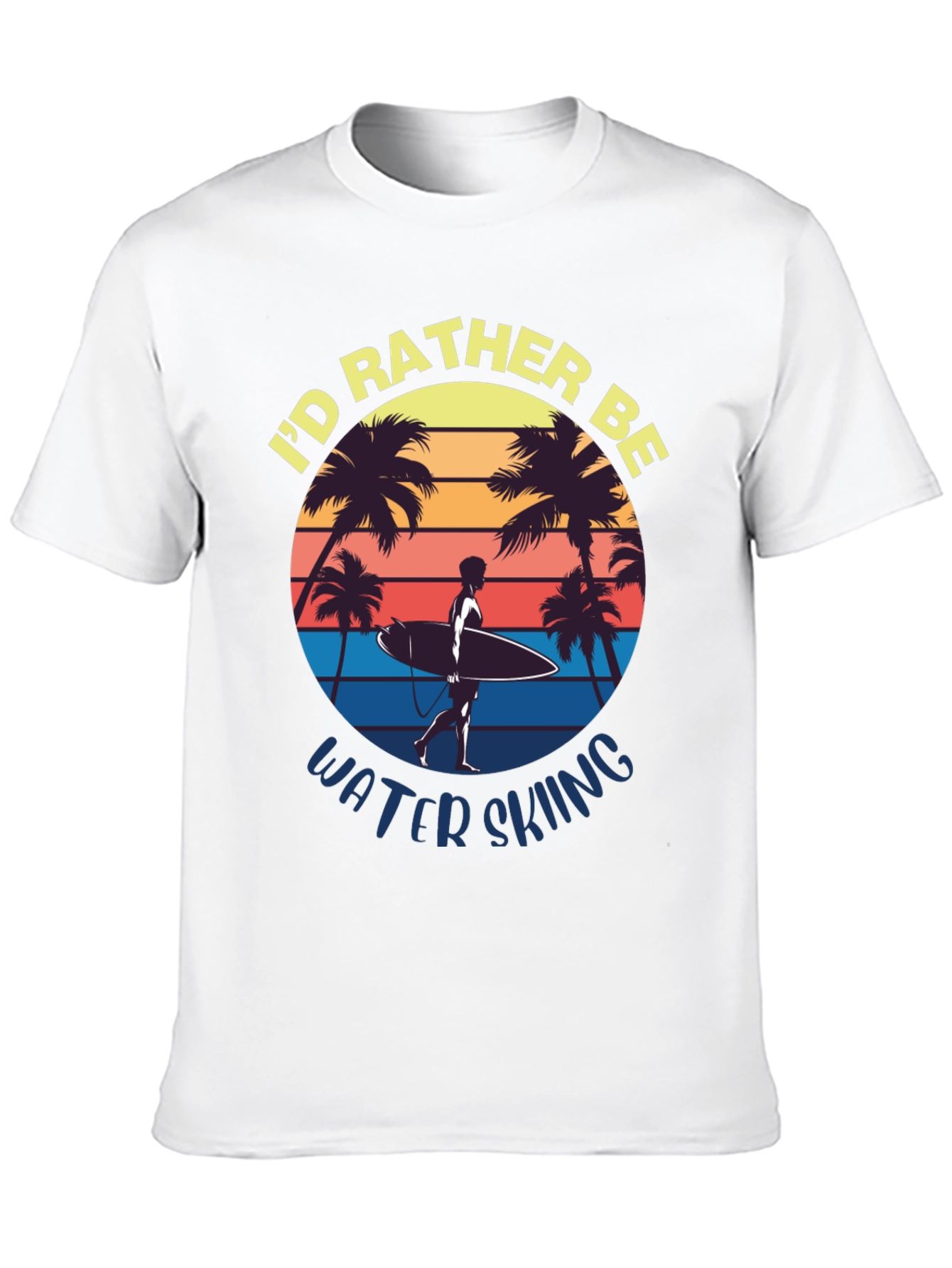 Id Rather Be Water Skiing Graphic Tee