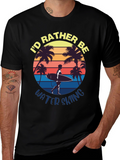 Id Rather Be Water Skiing Graphic Tee