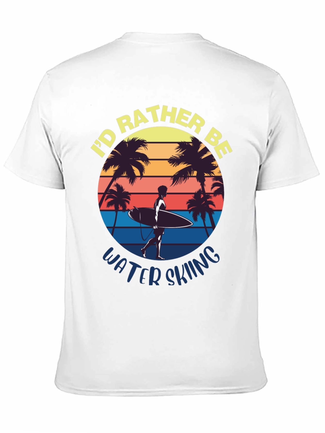 Id Rather Be Water Skiing Graphic Tee