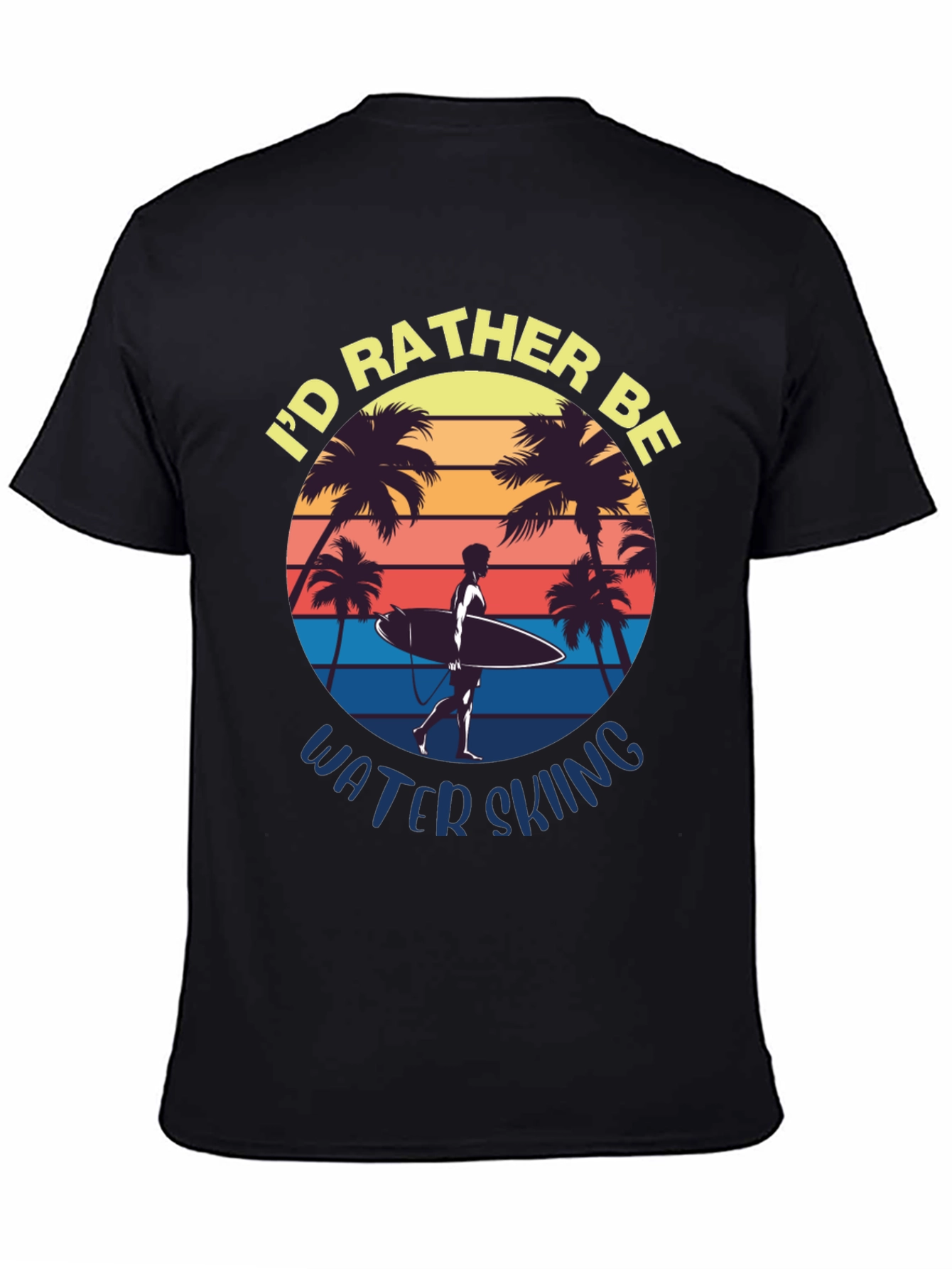 Id Rather Be Water Skiing Graphic Tee