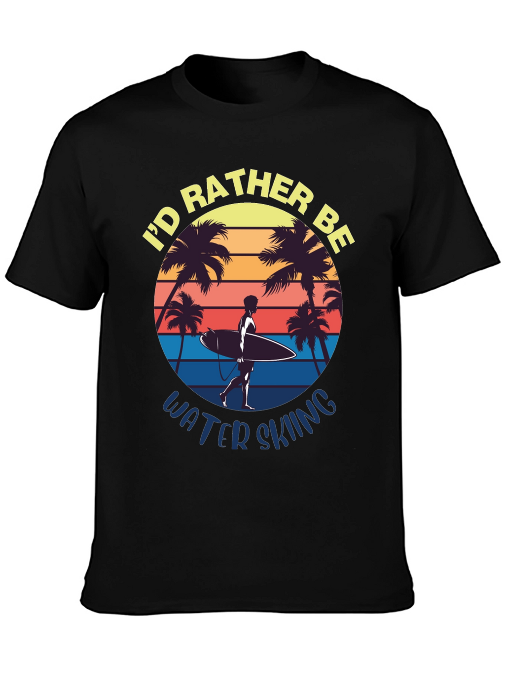 Id Rather Be Water Skiing Graphic Tee