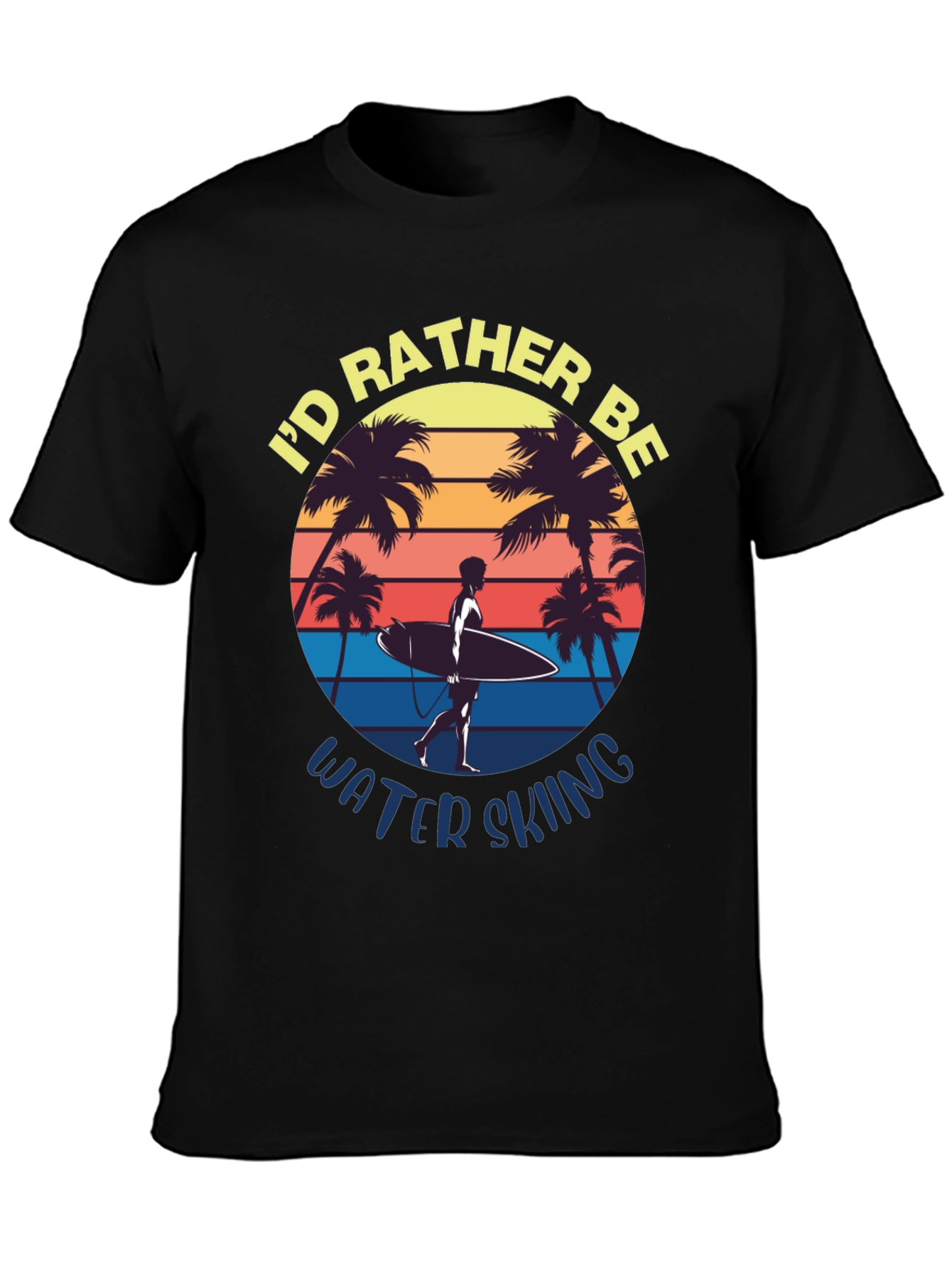 Id Rather Be Water Skiing Graphic Tee