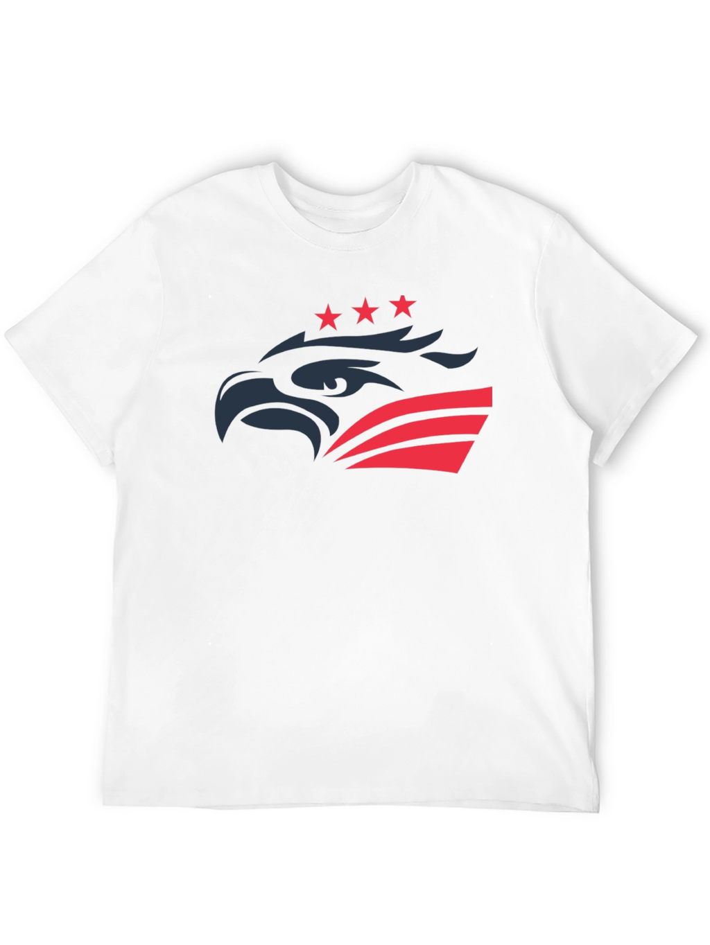 Patriotic Eagle Graphic Tee - Black